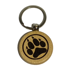 Keyring Pendant Wood (round)